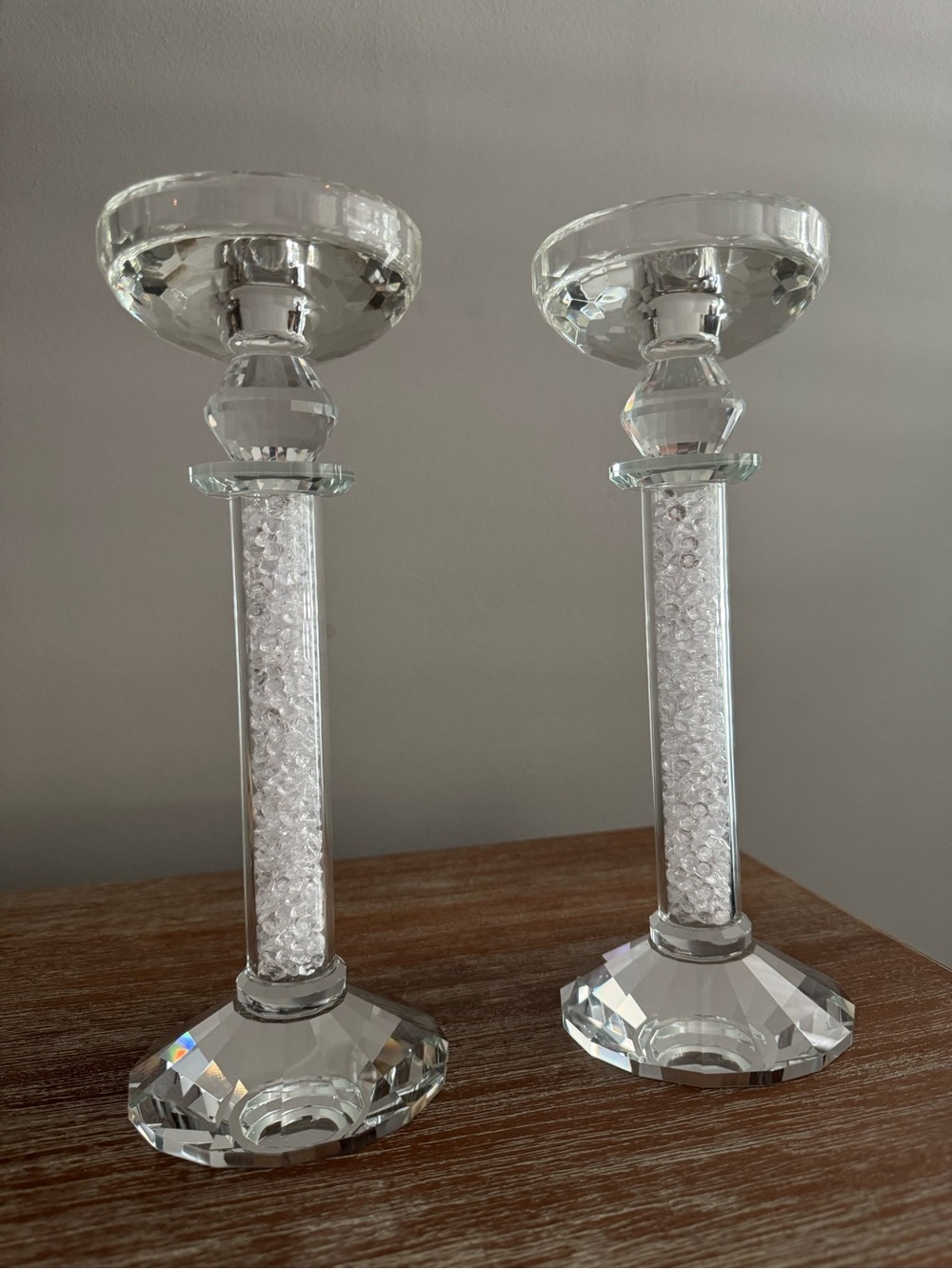 2 decor candle sticks for wedding